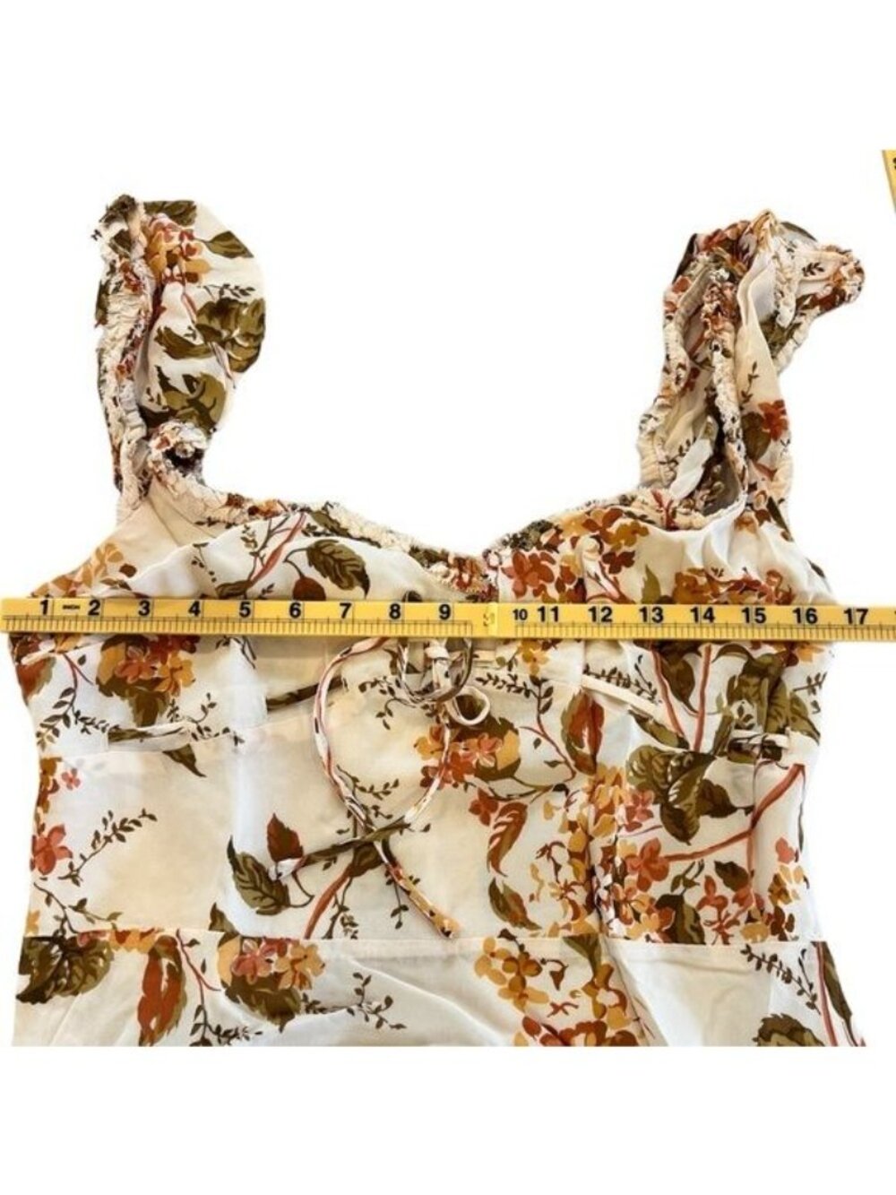 Reformation Women’s Dress Size 12 Maebry Bella Floral High Low Hem Feminine NWT - Picture 12 of 13